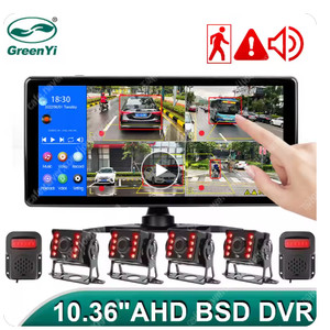 트럭 터치모니터 4채널 팝니다. greenyi 10.36인치
