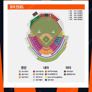 중앙탁자석 16 금 한화 ssg 중앙탁자석 100B 통로 2연석