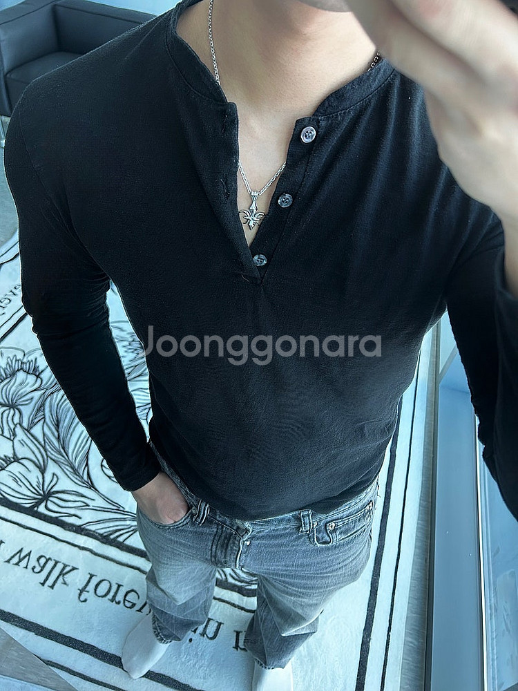 크롬하츠 목걸이 카미드 십자가 펜던트 목걸이--1
