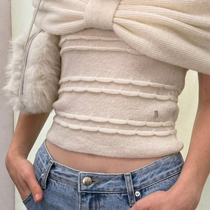 더바넷 리본 오프숄더 탑