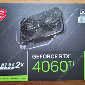 MSI RTX 4060Ti 8GB 벤투스 2X 블랙 OC D6 8GB 판매합니다.