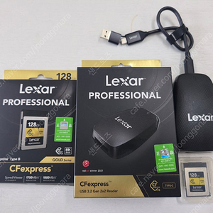 렉사 CFexpress Professional 타입 B 골드 128GB와 전용 리더기 일체 팝니다.