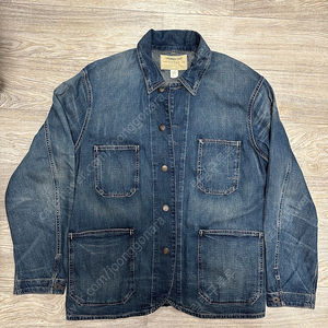 rrl 리넨 코튼 데님 엔지니어 자켓 L