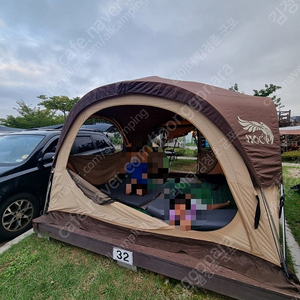 올캠핑 록크랏지 면텐트 텐트
