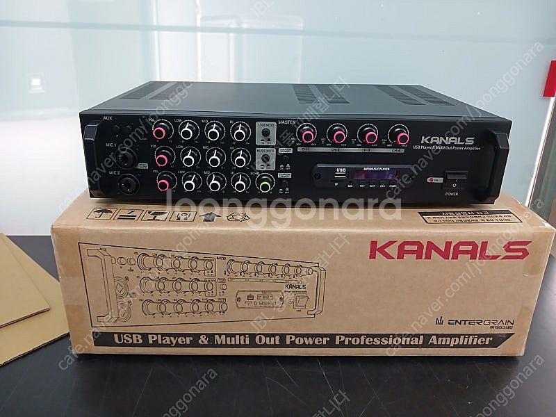 고급형 매장용 4채널 앰프 EMA-400N, 매장용스피...--1