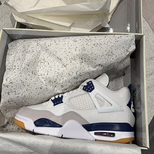 조던 4 x 나이키 SB 레트로 SP 네이비 265