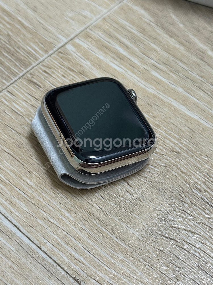 애플워치5 셀룰러 44mm 스테인리스 + 추가 스트랩--5