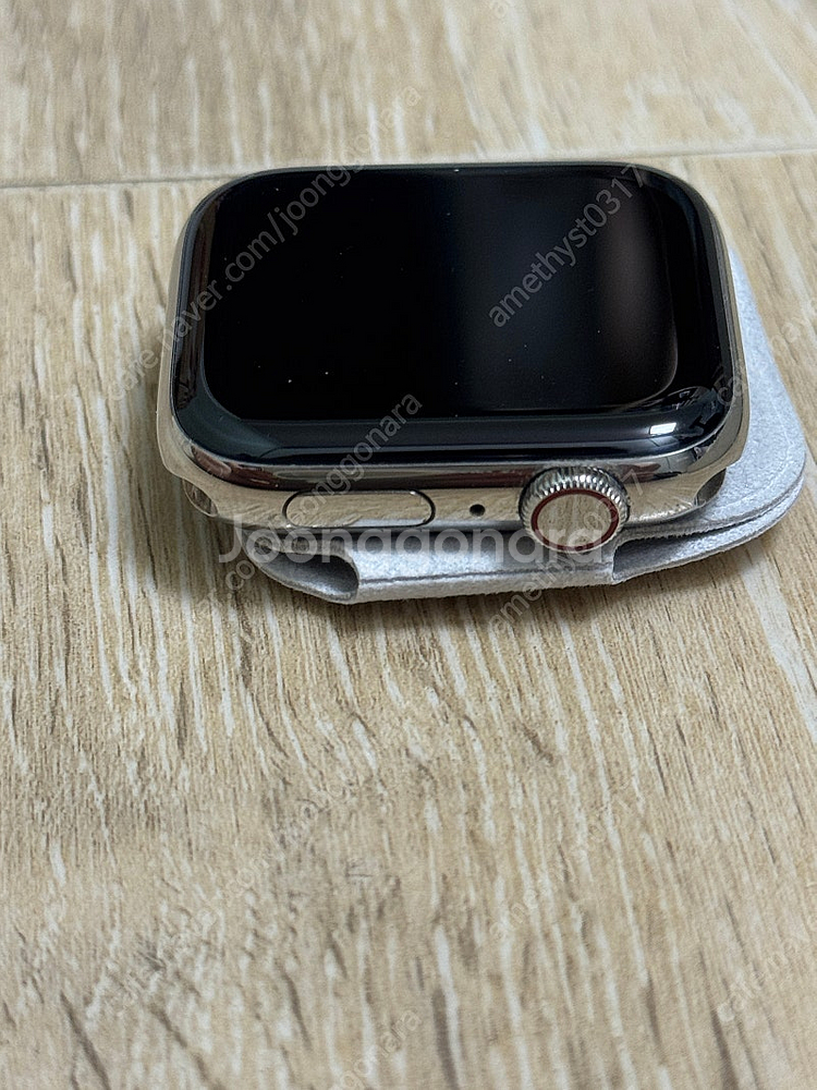 애플워치5 셀룰러 44mm 스테인리스 + 추가 스트랩--8