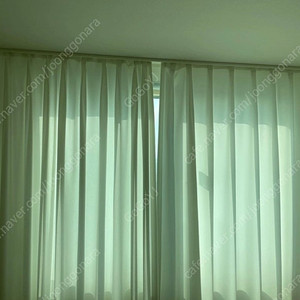 메리그라운드 나비주름 화이트 암막 커튼 (가로 150/ 세로 205 *2장)