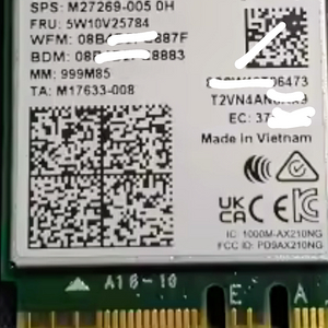 인텔 AX210 랜카드 팝니다