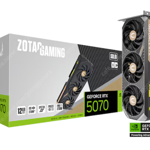 ZOTAC RTX 5070 SOLID OC D7 12GB 미개봉 판매합니다