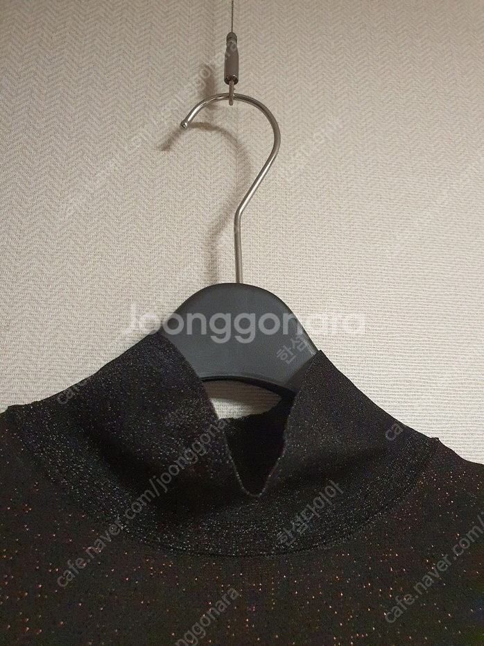 한섬 타임 time 글리터 시스루 탑 핸드메이드코트 파...--3