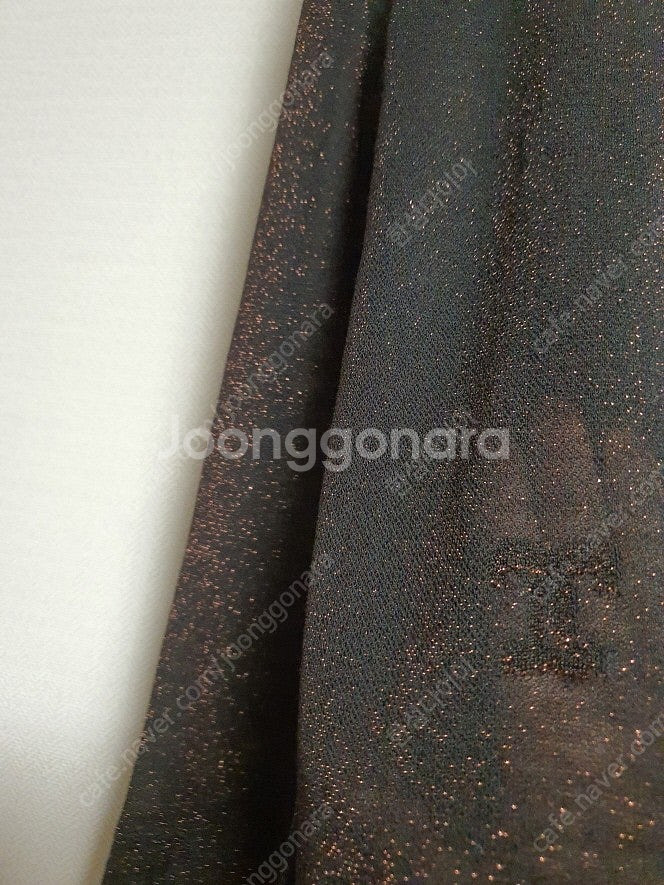 한섬 타임 time 글리터 시스루 탑 핸드메이드코트 파...--9