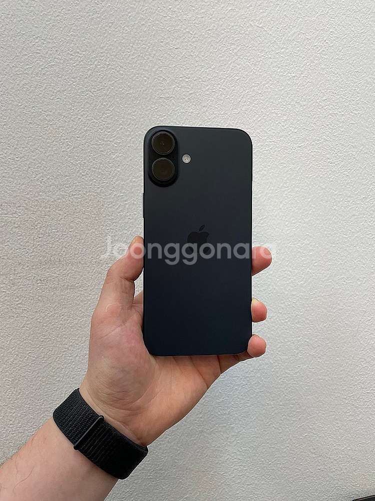 아이폰16플러스 블랙 128GB 배터리100% 상태좋은...--1