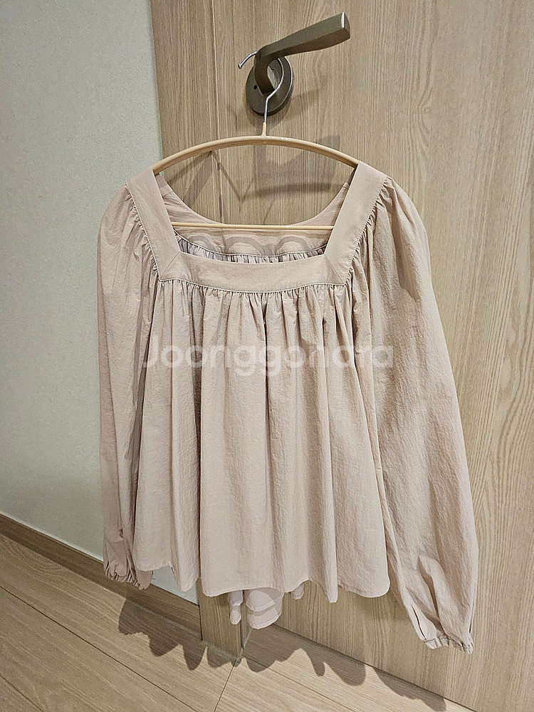 시에 러플 코튼 블라우스--0