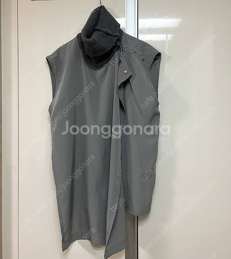 메종마르지엘라 하이넥 레이어드 슬리브리스 탑 블라우스 ...--3