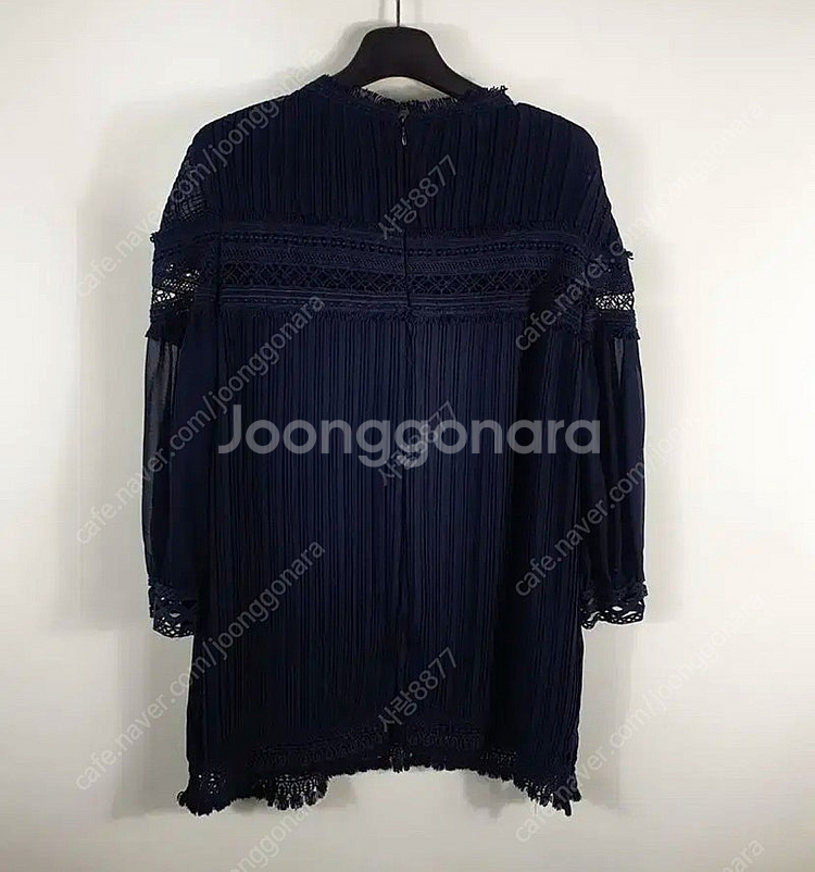 제평 바이림 레이스 플리츠 고퀄 럭셔리 블라우스 하객룩 타임마인스타일--1