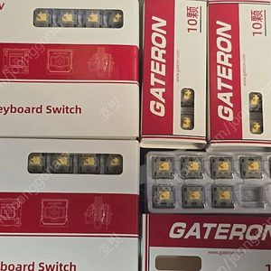 게이트론 우뚜게황프 블랙 gateron milky black yellow pro 98개