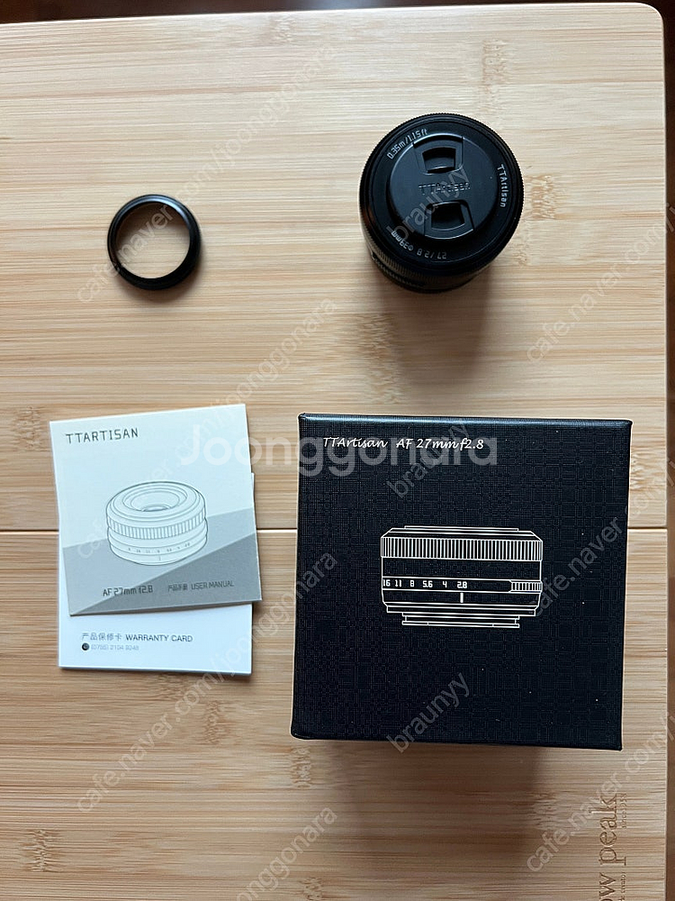 티티아티산 AF 27mm f2.8 후지 x마운트 블랙--1