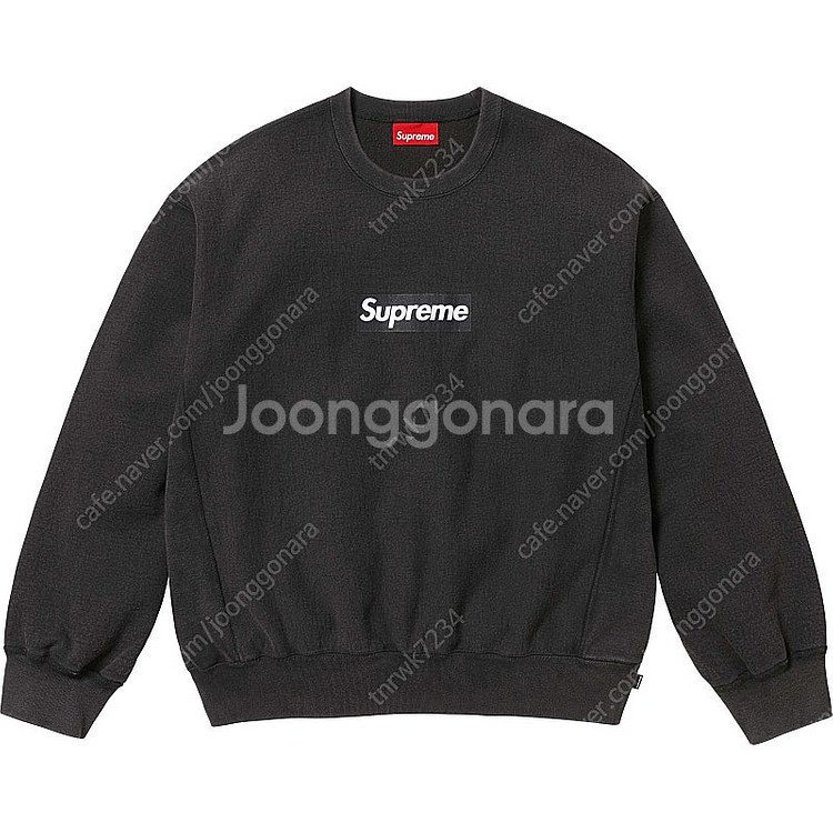 슈프림 WASHED BOX LOGO CREWNECK 워...--0