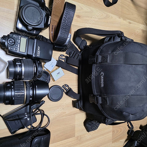 캐논 DSLR 450D, 탐론 17-50 2.8, 캐논 18-55, 스트로보 430EX II, 카메라 가방 등