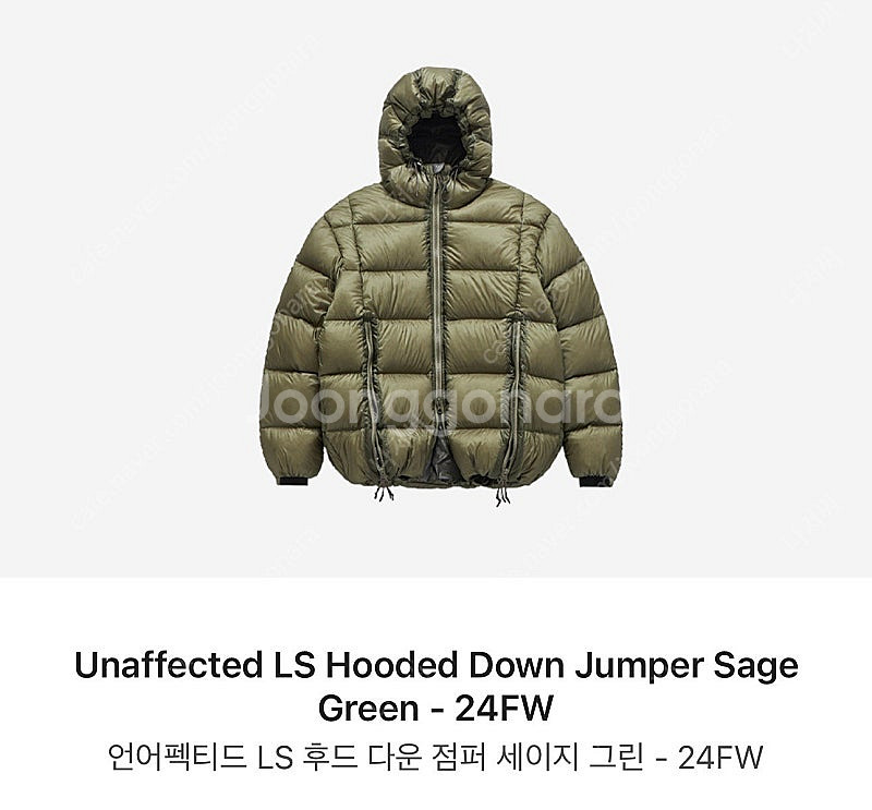 [M] 언어펙티드 다운 패딩 Hooded Down--5