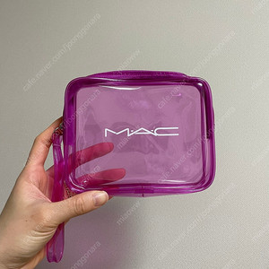 MAC 맥 투명 pvc 젤리 파우치 메이크업 화장품 세면도구 방수 수영장 가방 파우치