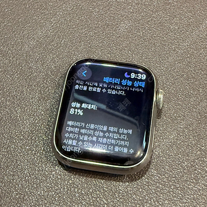 애플워치7 41mm 실버 스테인리스