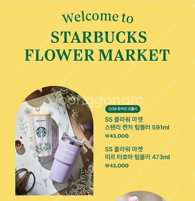 스타벅스 텀블러 ss플라워마켓 미르타호마--7