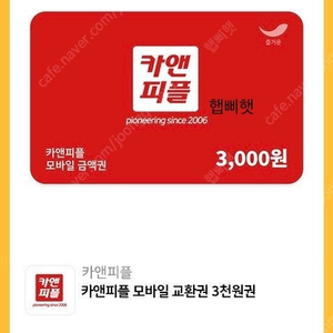 카앤피플 3천원권