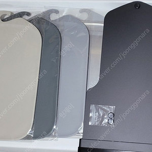 모도리 깔끔도마 블랙에디션(스텐도마1P+TPU도마 3P+블랙거치대)