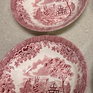 영국처칠 샐러드 스프 접시