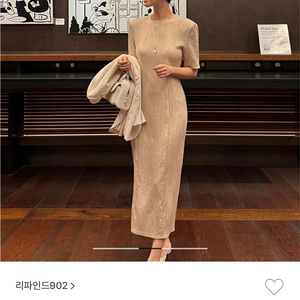리파인드902 플리츠 미디 원피스 s 새거 올드머니룩 하객룩 출근룩
