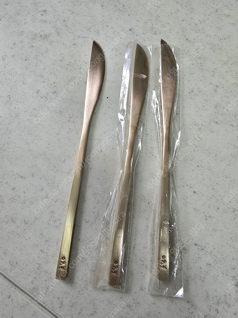 (미사용) 놋담 유기 나이프 일괄 착불