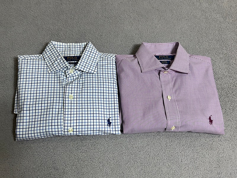 S 폴로 랄프로렌 polo 신형 화이트 / 퍼플 셔츠