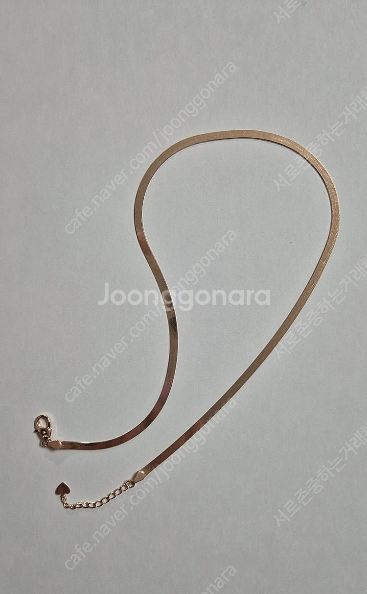 14K 3mm 뱀줄목걸이 스네이크목걸이--0