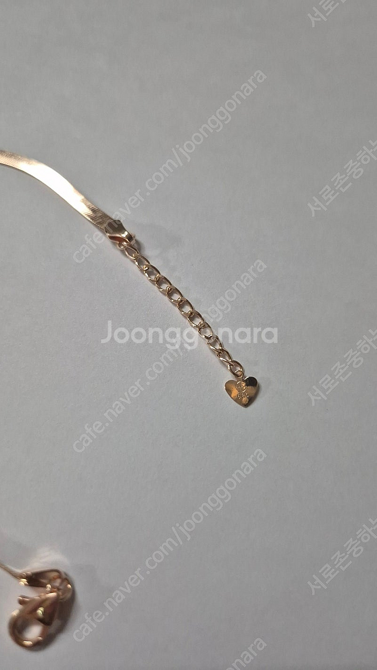 14K 3mm 뱀줄목걸이 스네이크목걸이--2