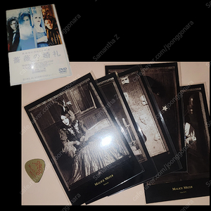 malice mizer 굿즈세트 피크+장미의혼례 dvd+엽서