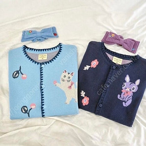 삭스어필 가디건 헤어 스크런치 리본 슈슈 머리끈 NAT summer cardigan amities cat