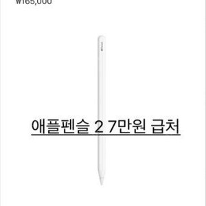 애플펜슬 2 상태좋음 급처합니다(앱채팅x 문자o)