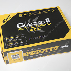 마이크로닉스 Classic II 850W 80PLUS골드 풀모듈러 ATX3.1 파워 미개봉 판매합니다.