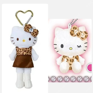 롱다리 키티 + 헬로키티 봉제인형 볼체인 / 누이 머핀 가챠 갸루 고고키티 태닝 호피 고고걸 y2k 키링 레오파드 츄플레이 gogo