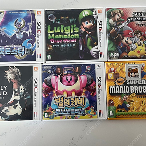 닌텐도 3ds 게임(포켓몬 문 마리오 커비외)