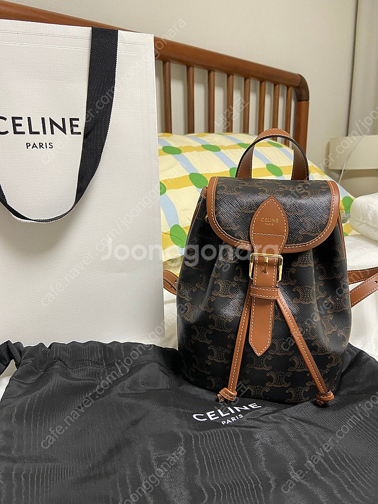 셀린느 celine 미니 폴코 백팩 트리옹프--0