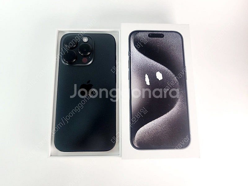 애플 아이폰15프로 256GB 박스 블랙티타늄 99% ...--1