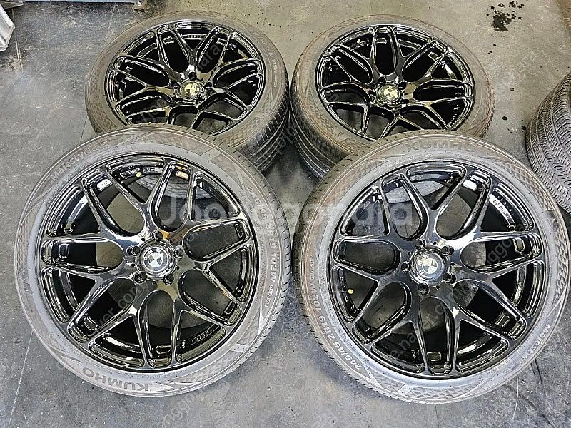 BMW7시리즈 F01 19인치 블랙유광 휠타이어셋. 7...--0