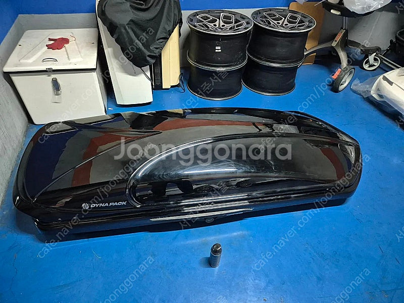 쉐보레 트렉스에 쓰던 가로바와 루프박스.--0