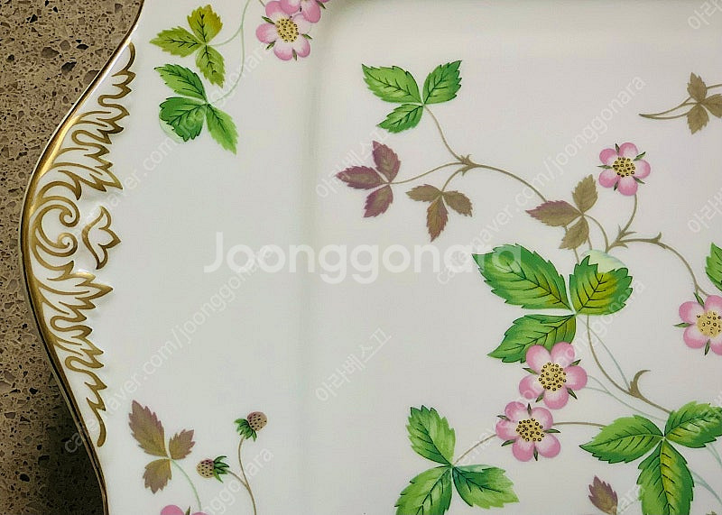 (미사용) 웨지우드 케잌 접시(핸들 접시) 27cm 판...--2