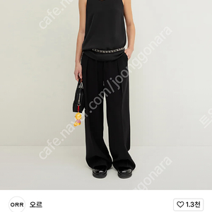 ORR 오르 와이드넥 슬리브리스 아이보리/ 블랙 S , 루팬츠 오리지널 S