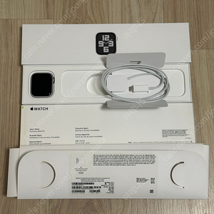 애플워치 SE 2세대 44mm 실버 알루미늄